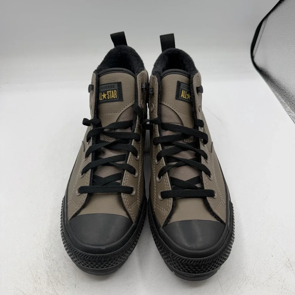 Converse Malden Street Boot Mid Shoes Mens 9 Taupe Black Water Repellent A14619C